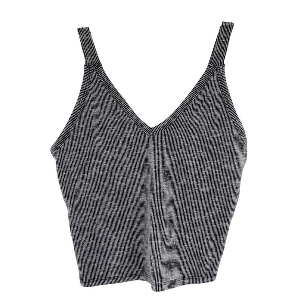 Blu Pepper Ribbed Cropped Tank Top Large